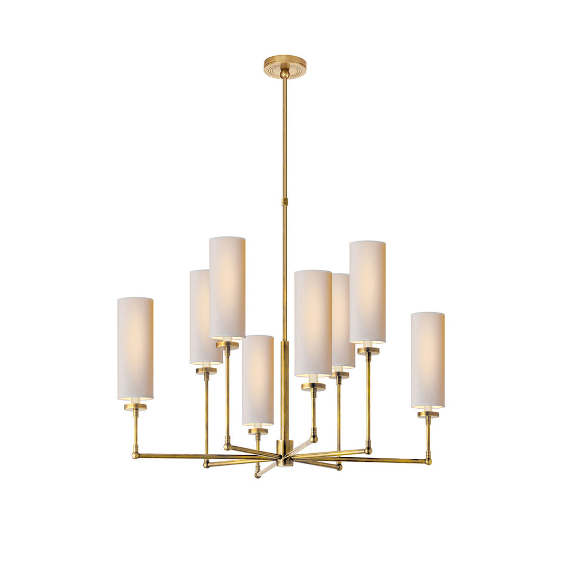 Eraeiel Postmoderner Luxus Messing-Stoff-Kronleuchter-Letslighting
