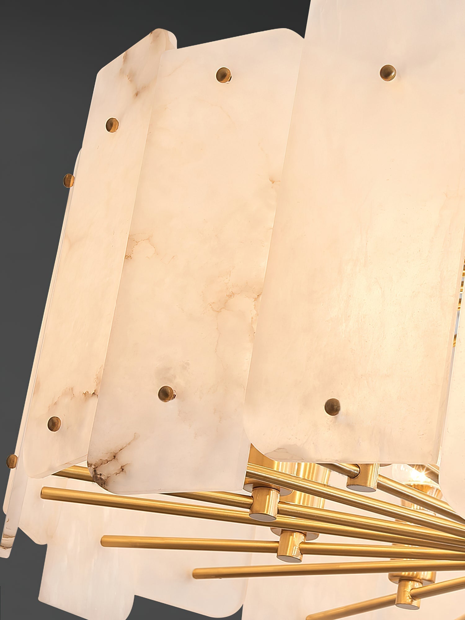 Zoe Postmodern Luxury Tiered Alabaster Chandelier - Letslighting