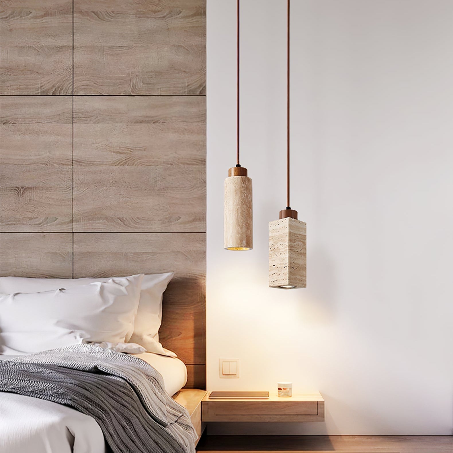 Avloris Travertin-Pendelleuchte-Letslighting