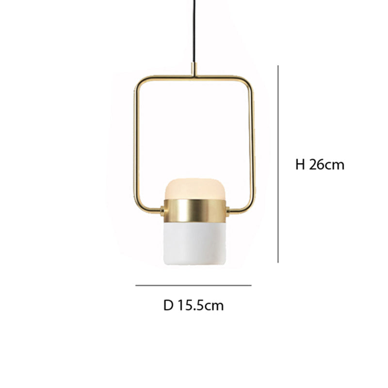 Kristy Modern LED Pendelleuchte Schwarz/Weiß Ess/Wohnzimmer Metall