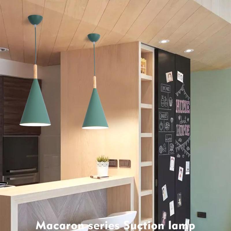 Arisha Modern LEDPendelleuchte Farbig Schlaf/Wohnzimmer Holz