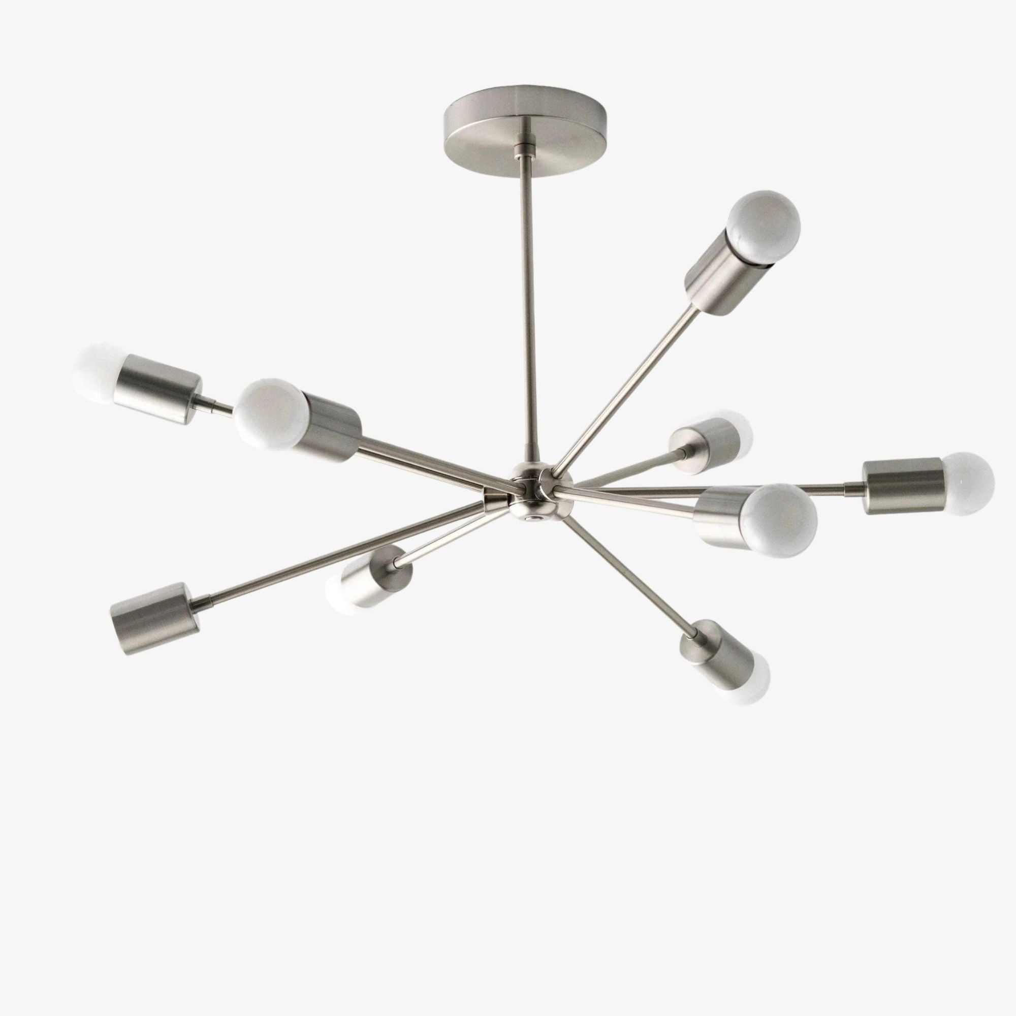 Mobilux Line Metall-Kronleuchter – Moderne Lampe im Mid-Century-Stil für Küchen und Büros