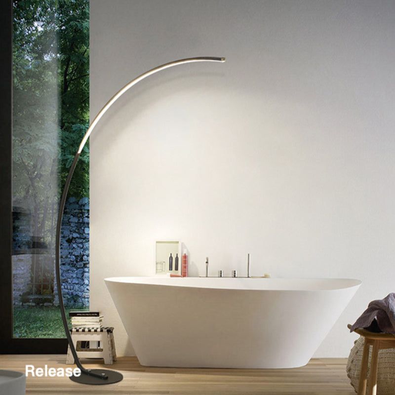 Arisha Stehlampe Weiß/Schwarz Wohn/Schlafzimmer Arc Modern LED
