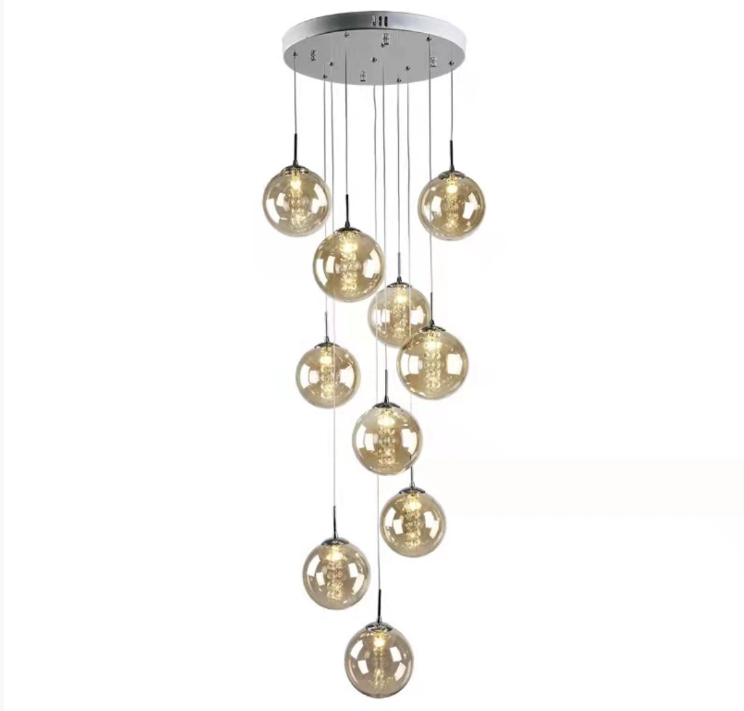 Juni luxuriöse Minimalistische Glas-Kristall Pendelleuchte-Letslighting