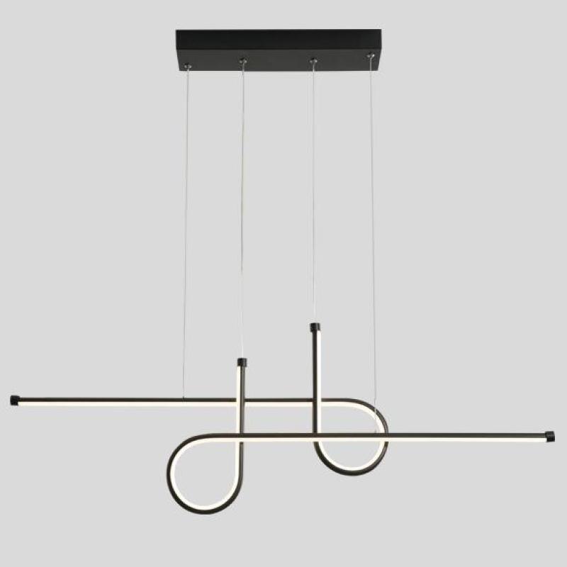 Arisha Pendelleuchte LED Esszimer/Esstisch, Schwarz/Gold, Metall
