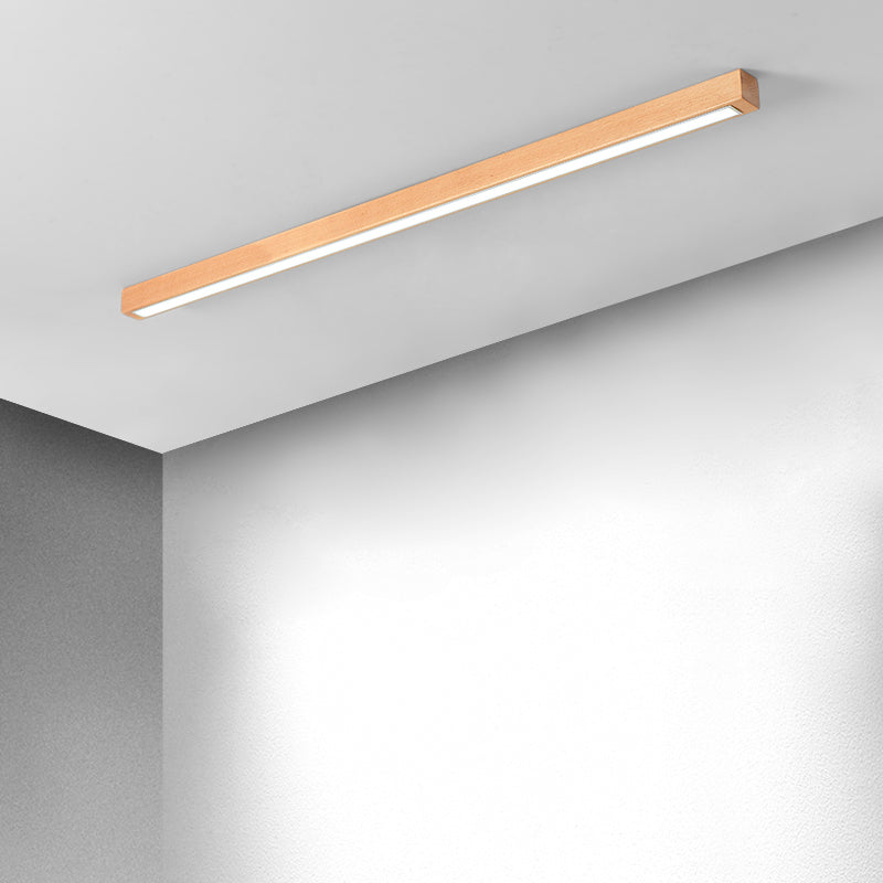Arisha Modern Linear LED Deckenleuchte Holz Schlaf/Wohnzimmer