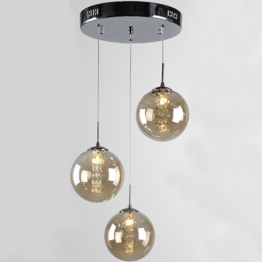 Juni luxuriöse Minimalistische Glas-Kristall Pendelleuchte