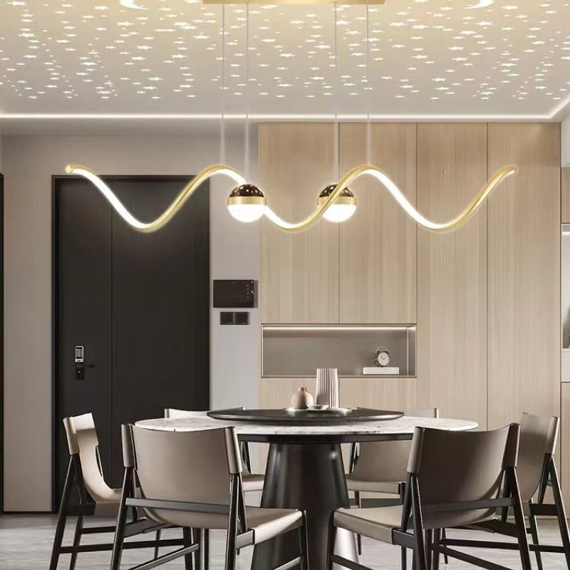 Arisha Moderne LED Pendelleuchte Stern-Design Esszimmer Metall/Acryl