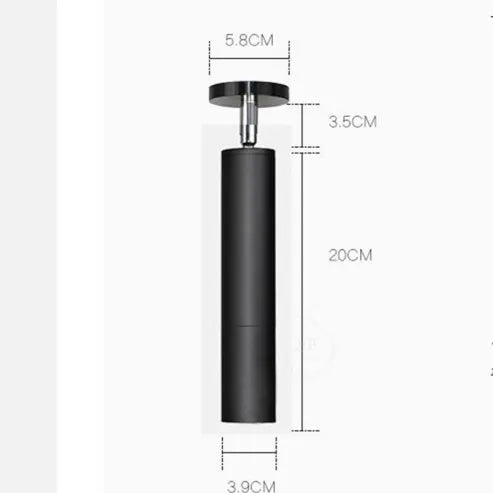 Arisha Modern LED Deckenleuchten Strahler Wohnzimmer, Schwarz Weiß, Metall