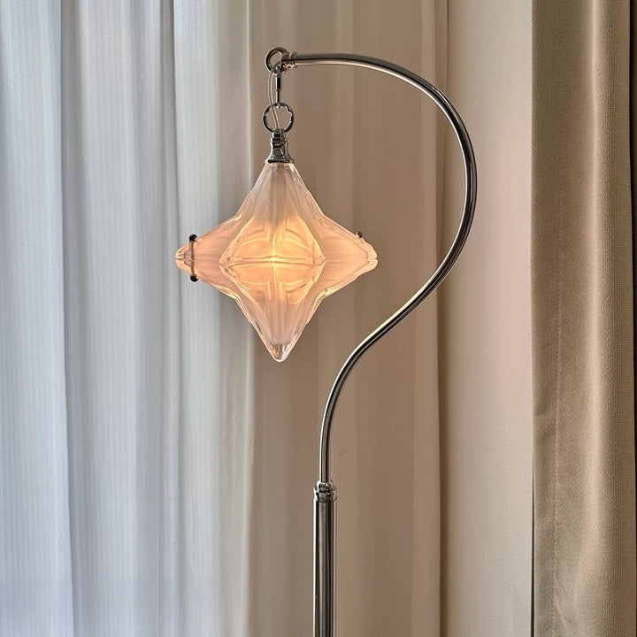 Maße der Art Deco Stehleuchte: ∅ 28 cm × H 160 cm