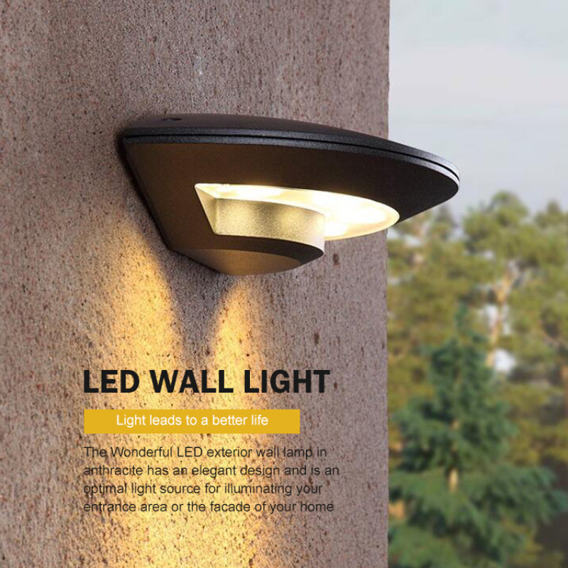 Modern Fliegende Untertasse LED Wandleuchte Außenbereich Metall&Acryl Wasserdicht