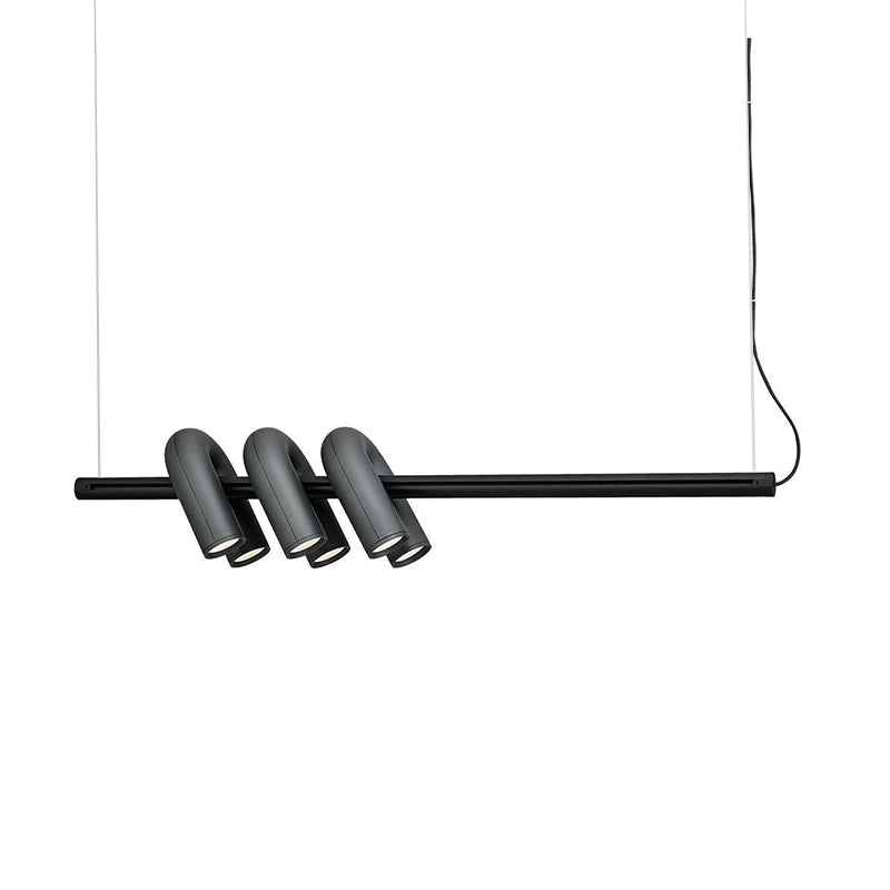 Arisha Modern LED Linear Pendelleuchte Grau/Rosa/Schwarz/Blau Wohn/Ess/Schlaf/Kinderzimmer Esstisch Metall&Acryl