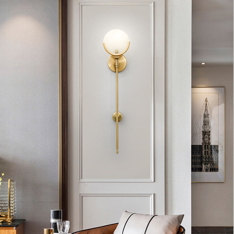 Valentina Moderne Marmor Wandleuchte Gold, Wohnzimmer/Schlafzimmer, Metall