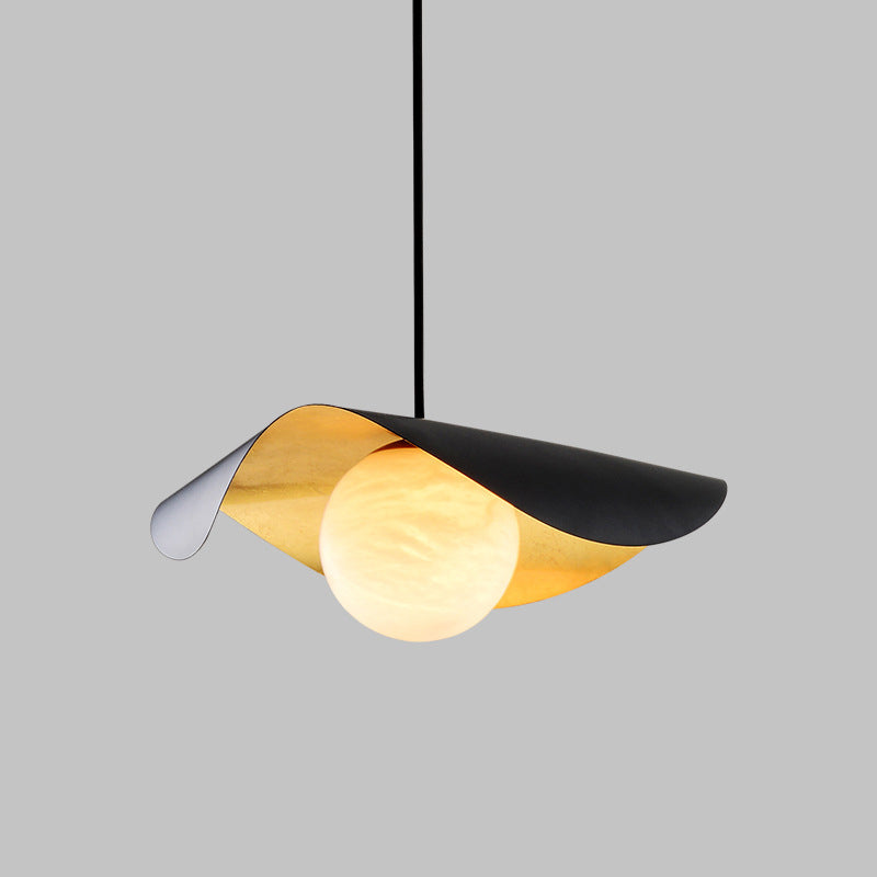 Arisha Modern LED Pendelleuchte Schwarz/Gold Wohn/Schlaf/Esszimmer Metall&Marmor