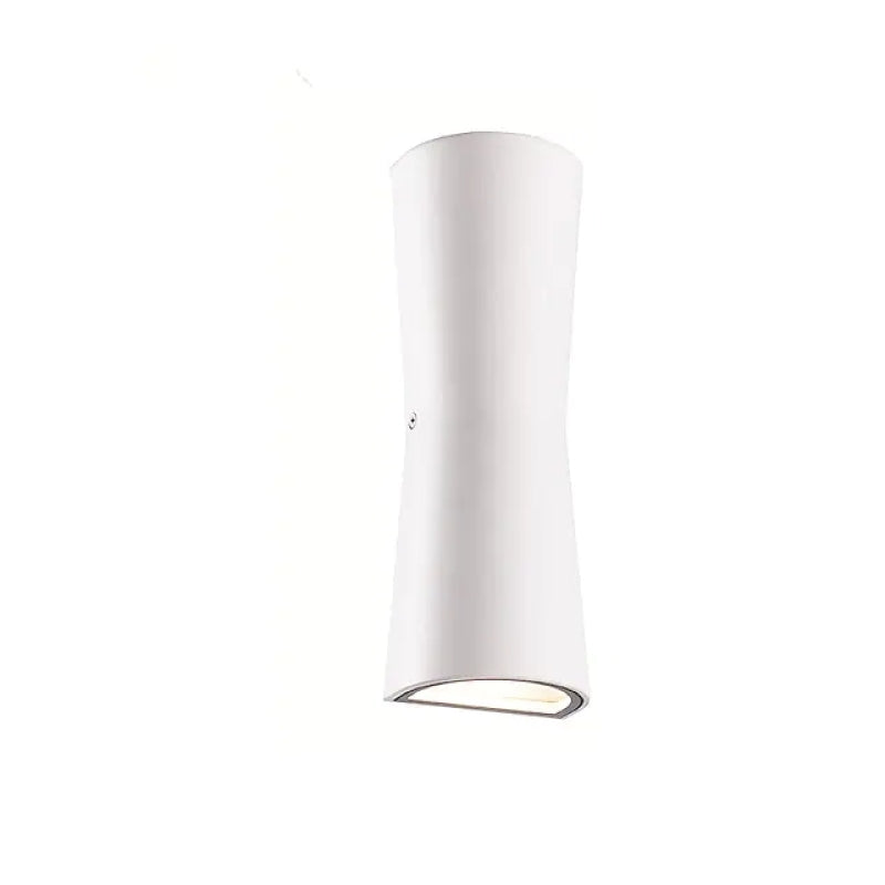 Ray Modern Zylinder LED Außenwandleuchte Metall Acryl Garten Flur Terrasse