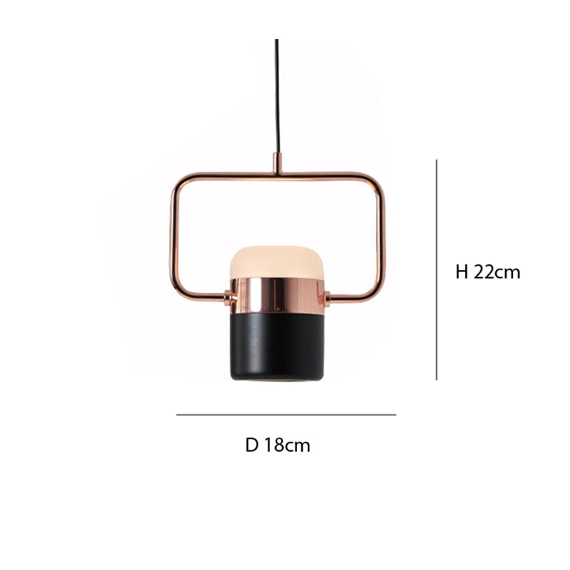 Kristy Modern LED Pendelleuchte Schwarz/Weiß Ess/Wohnzimmer Metall