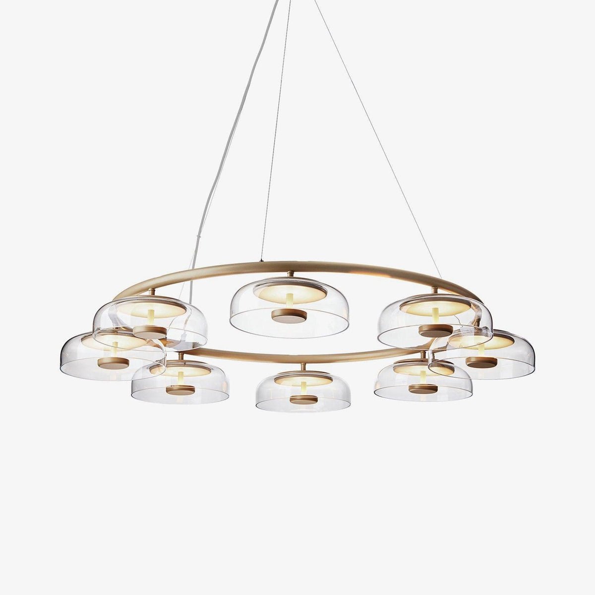 Aethera Circular Glass Chandelier - Blowlighting