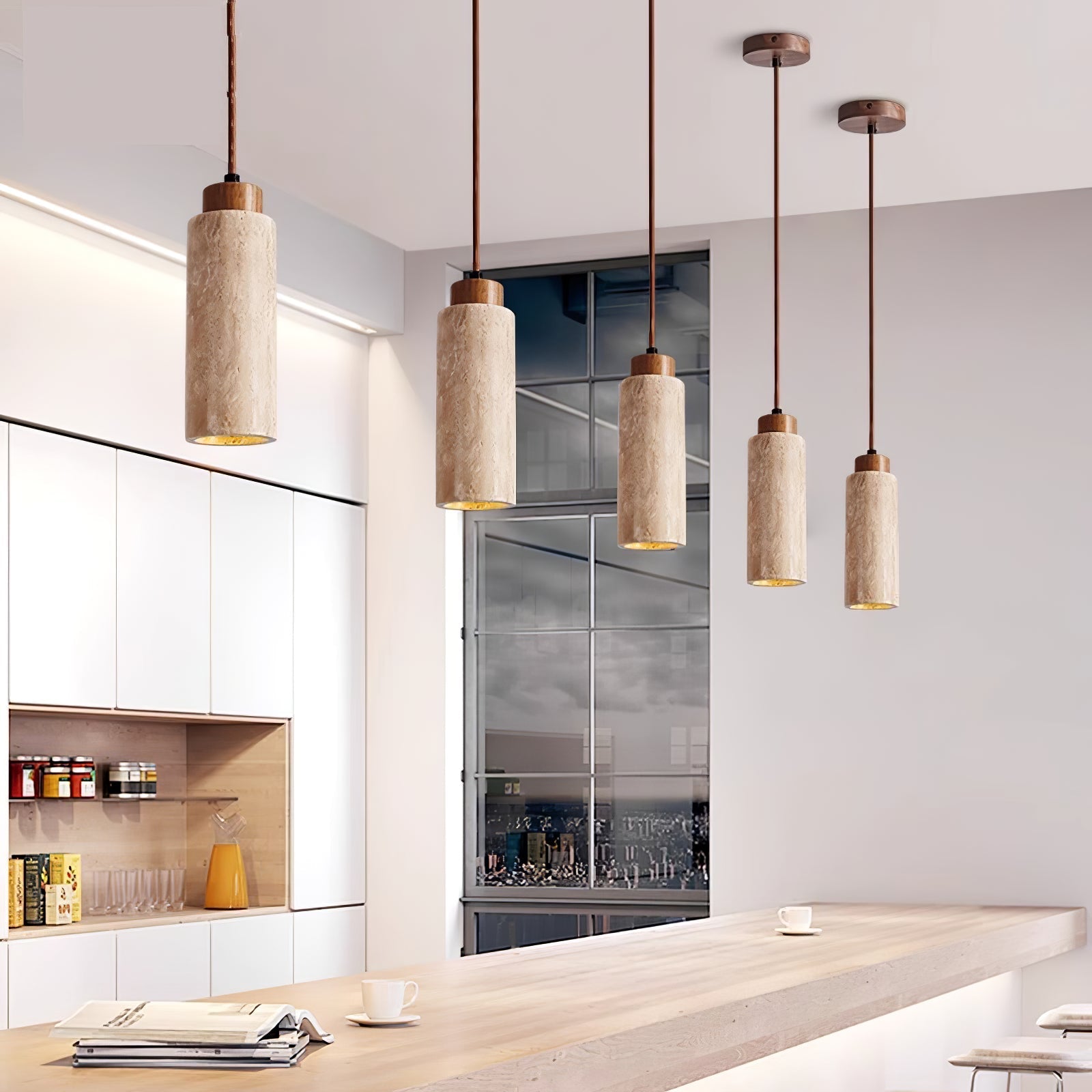 Avloris Travertin-Pendelleuchte-Letslighting