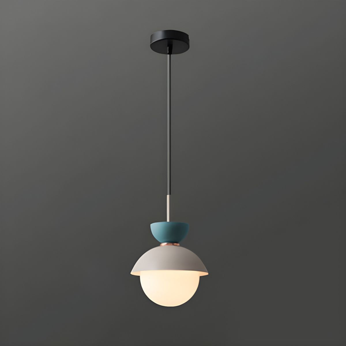 Arisha Nodic Pendelleuchte Weiß/Blau Schlafzimmer/Wohnzimmer