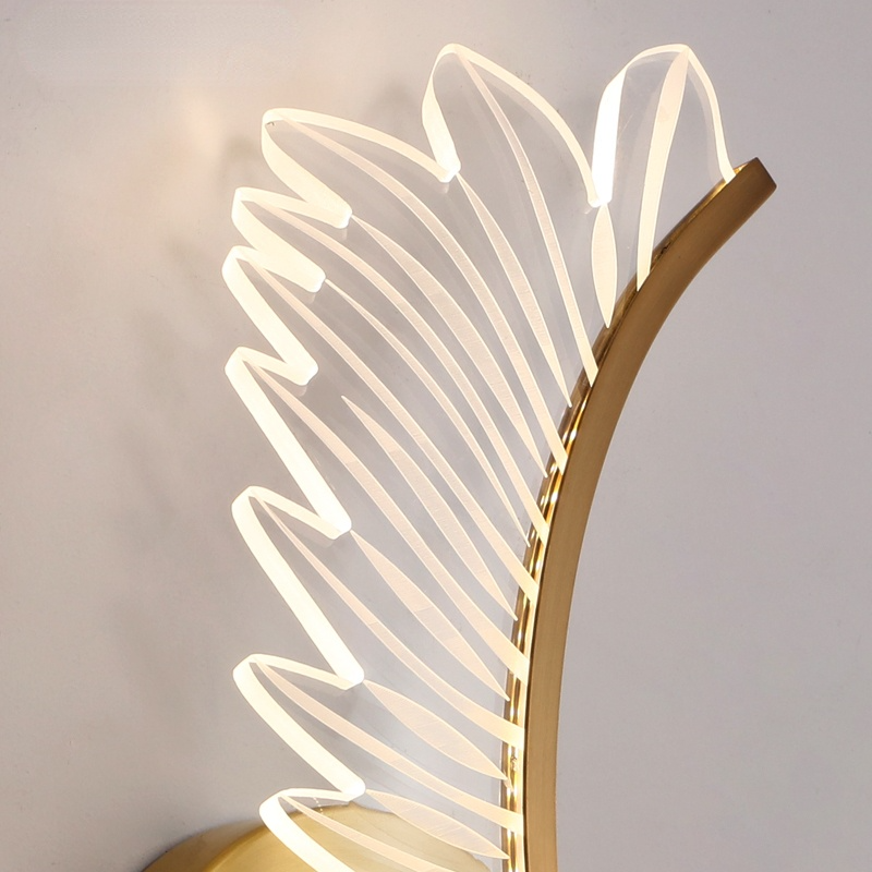Kristy Modern LED Wandleuchte Metall Acryl Schlafzimmer Wohnzimmer
