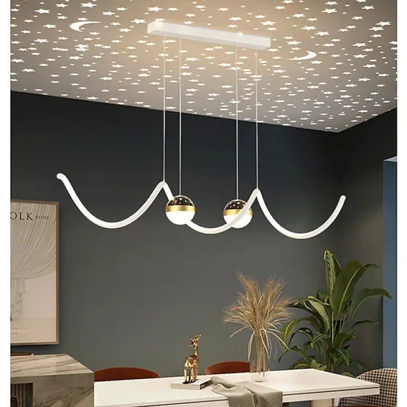 Arisha Moderne LED Pendelleuchte Stern-Design Esszimmer Metall/Acryl