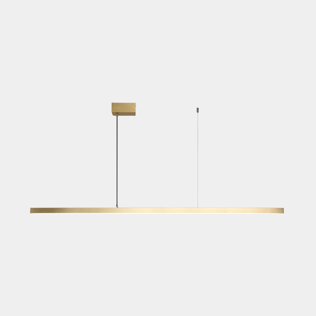Pendelleuchte Messing Linear Dimmbar LED, Schwarz / Gold