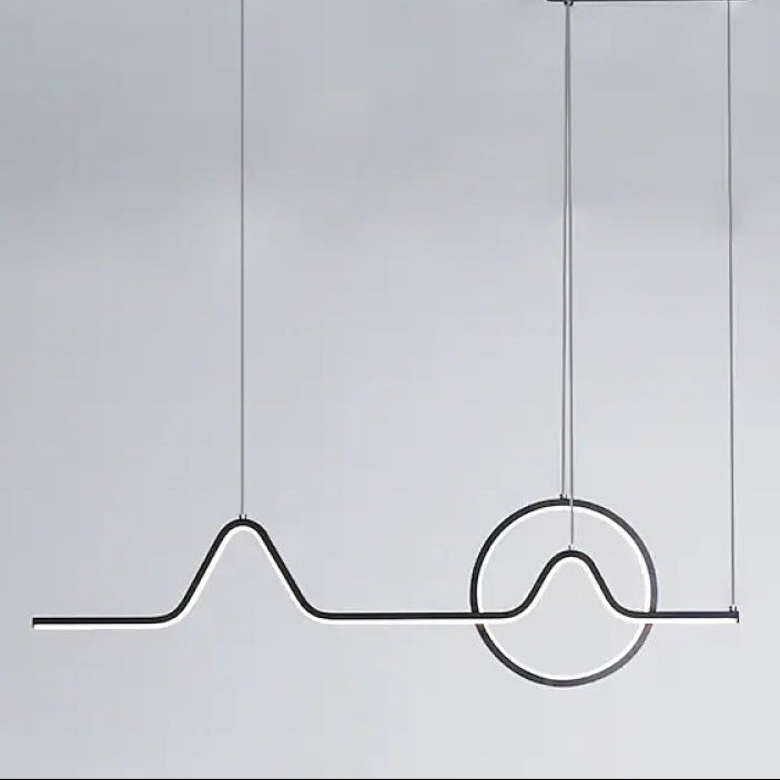 Arisha Designe LED Pendelleuchte Schwarz/Gold Wohnzimmer/Esszimmer