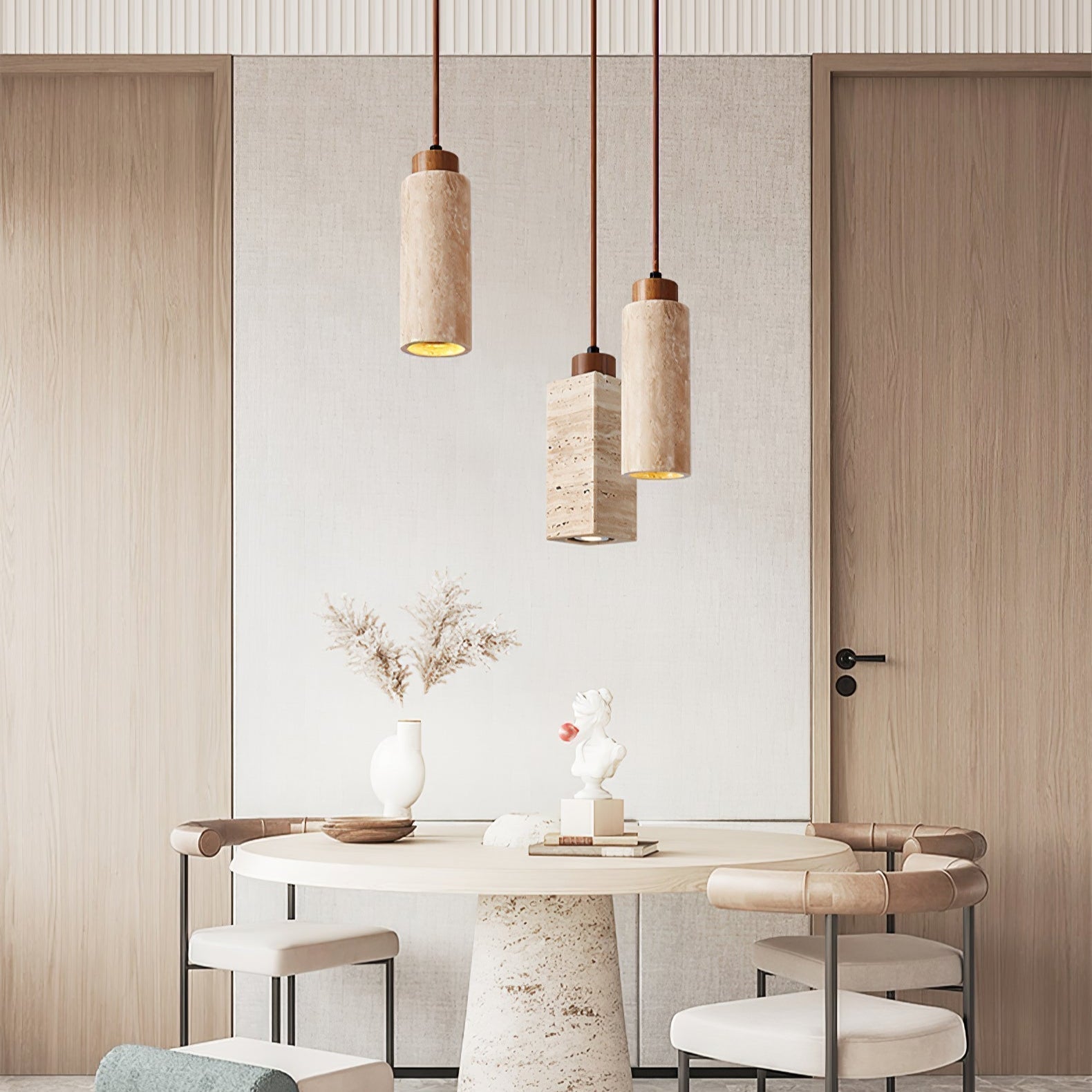 Avloris Travertin-Pendelleuchte-Letslighting