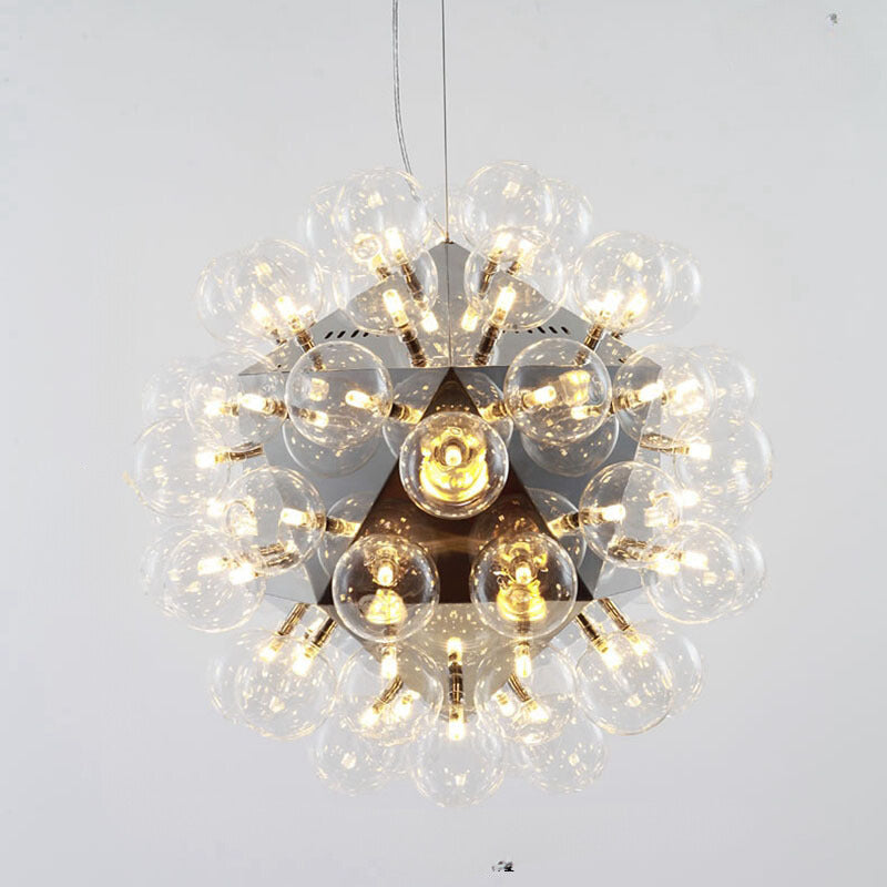 Silva Moderne LED Pendelleuchte Metall Glas Wohnzimmer/Schlafzimmer