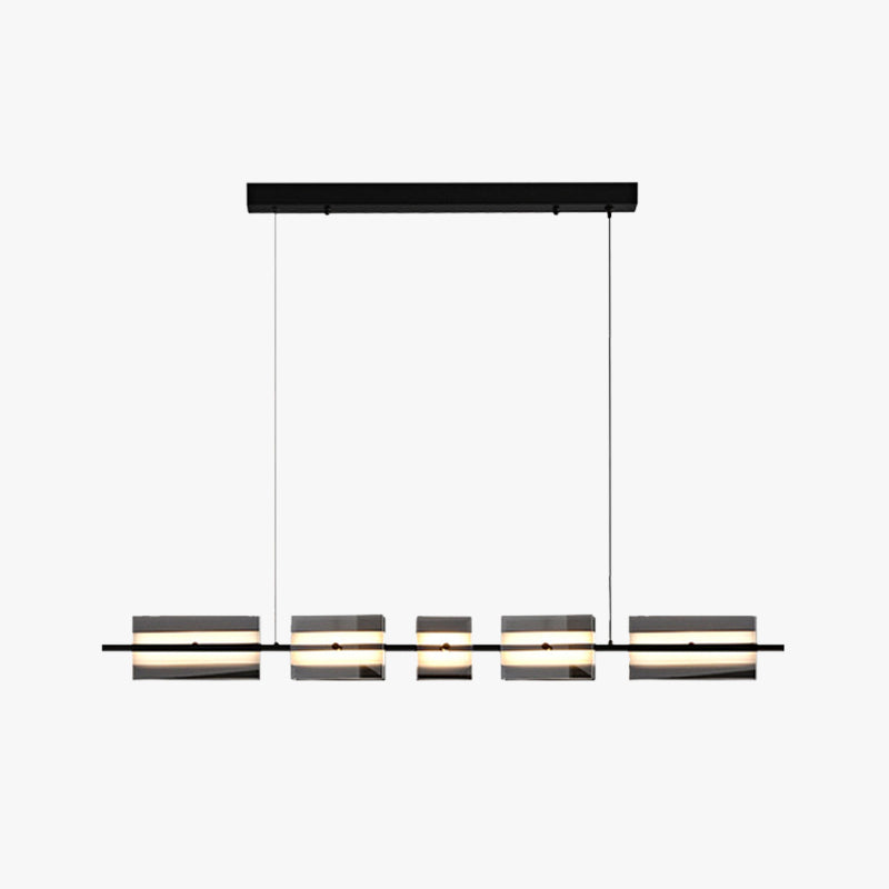 Arisha Modern Pendelleuchte Schwarz/Kupfer, Metall&Glas