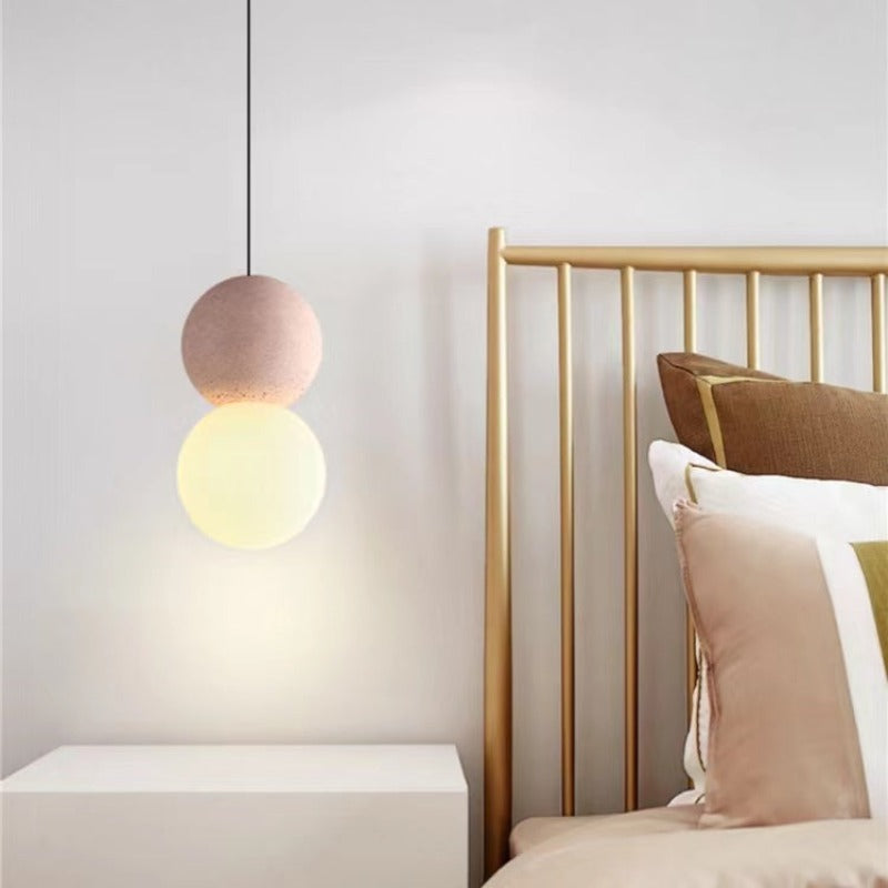 Avi Modern LED Pendelleuchte Schwarz Metall Schlaf Wohnzimmer