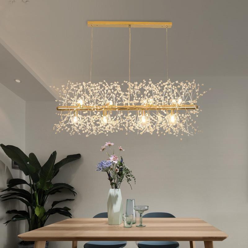 Lustra Chandelier Crystal Dandelion with Crystals-Letslighting