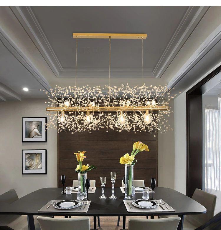 Lustra Chandelier Crystal Dandelion with Crystals-Letslighting