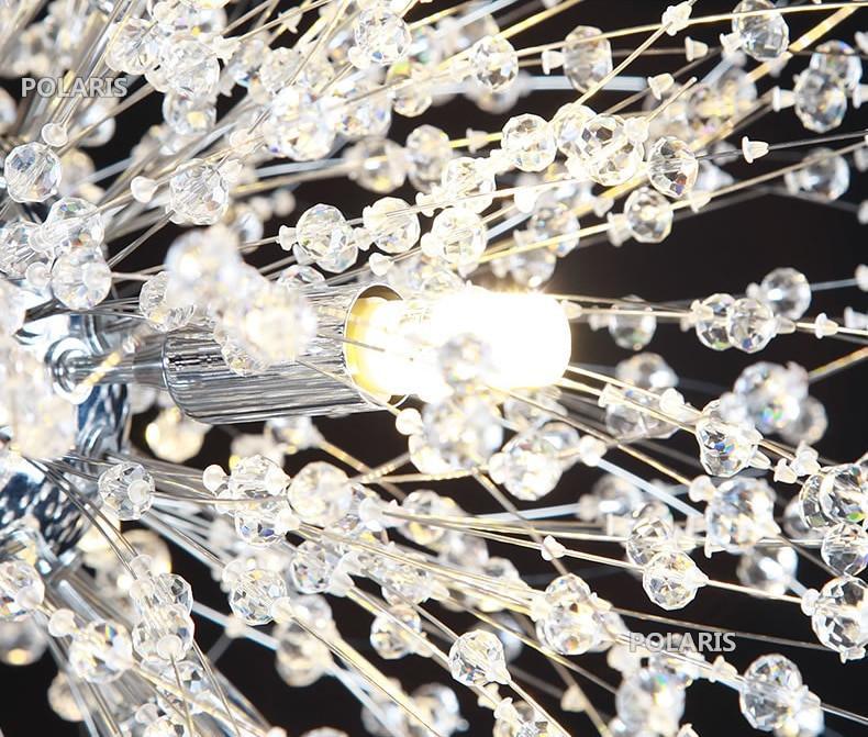 Lustra Chandelier Crystal Dandelion with Crystals-Letslighting
