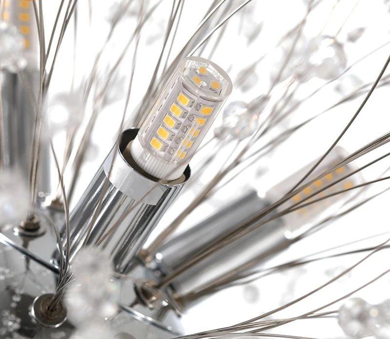 Lustra Chandelier Crystal Dandelion with Crystals-Letslighting