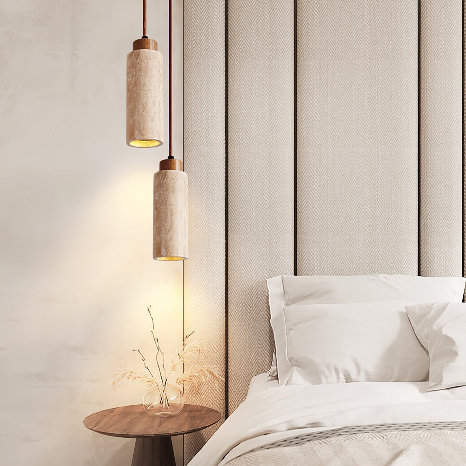 Avloris Travertin-Pendelleuchte-Letslighting