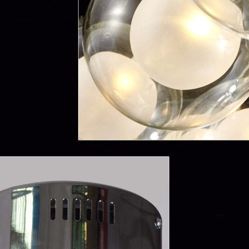 Valentina Modern GlaskugelLED Pendelleuchte Esstisch/Flar Metall Glas