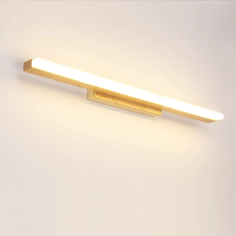 Arisha Modern Linear LED Wandleuchte Badezimmer/Wohnzimmer Holz