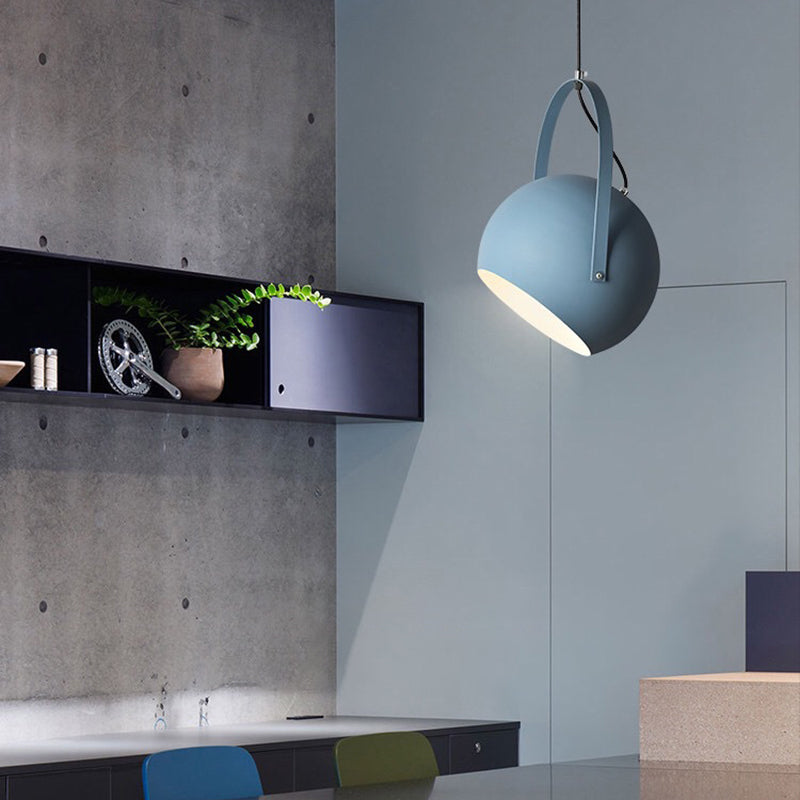 Aria  Kugel LED Pendelleuchte Gelb/Blau/Grau Esszimmer