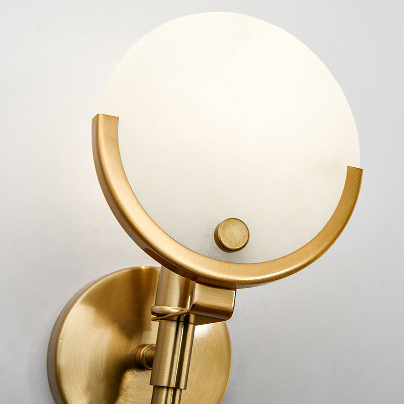 Valentina Moderne Marmor Wandleuchte Gold, Wohnzimmer/Schlafzimmer, Metall