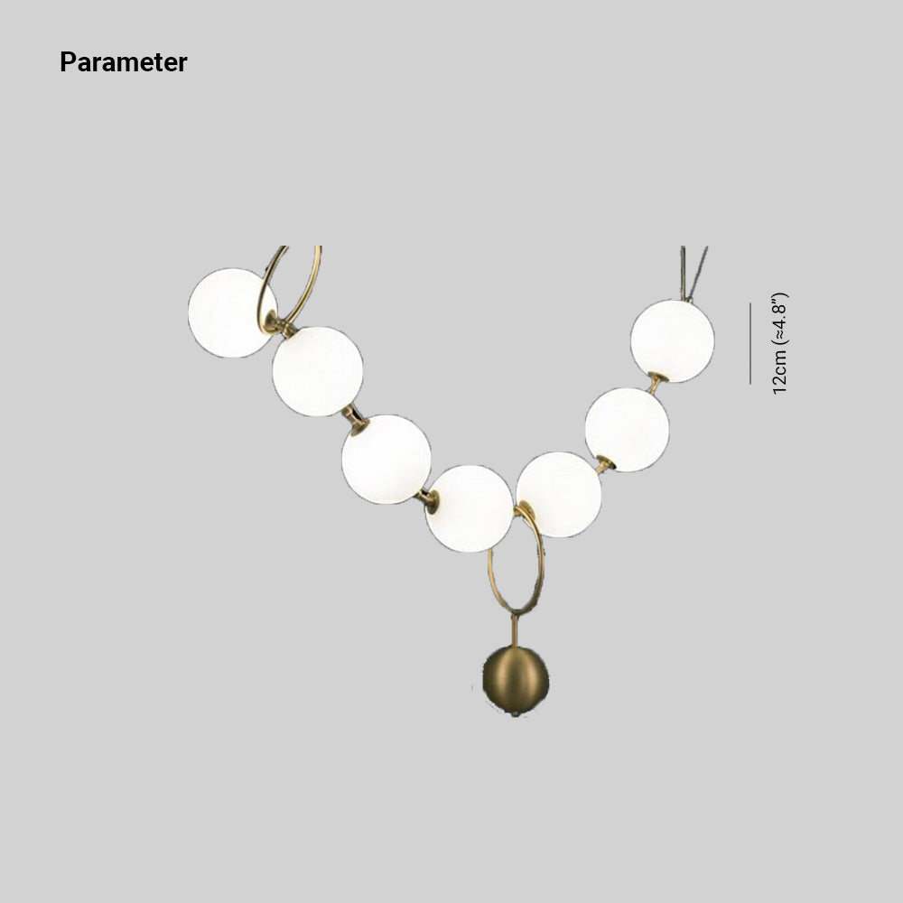 Valentina Designer Pendelleuchte Wohnzimmer/Schlafzimmer Gold Metall