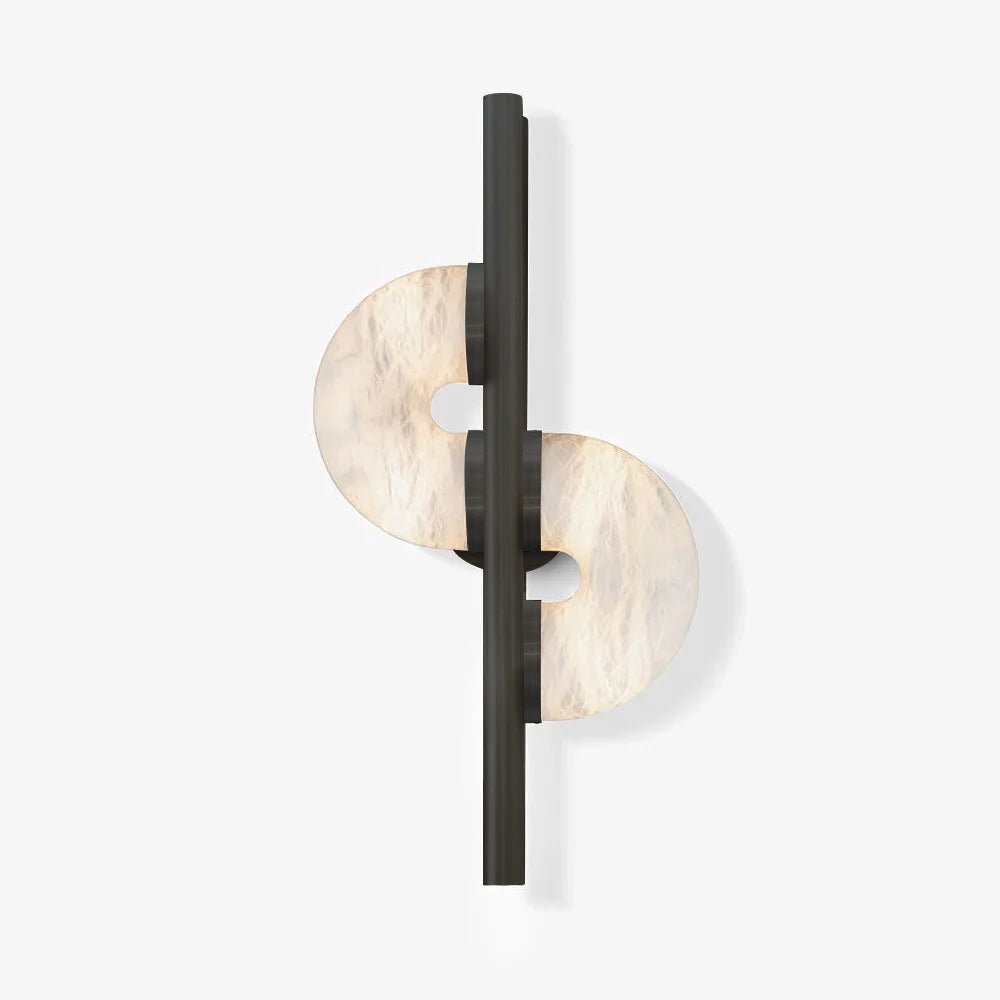Liraven Dual Disc Alabaster Wall Light - Neutralighting