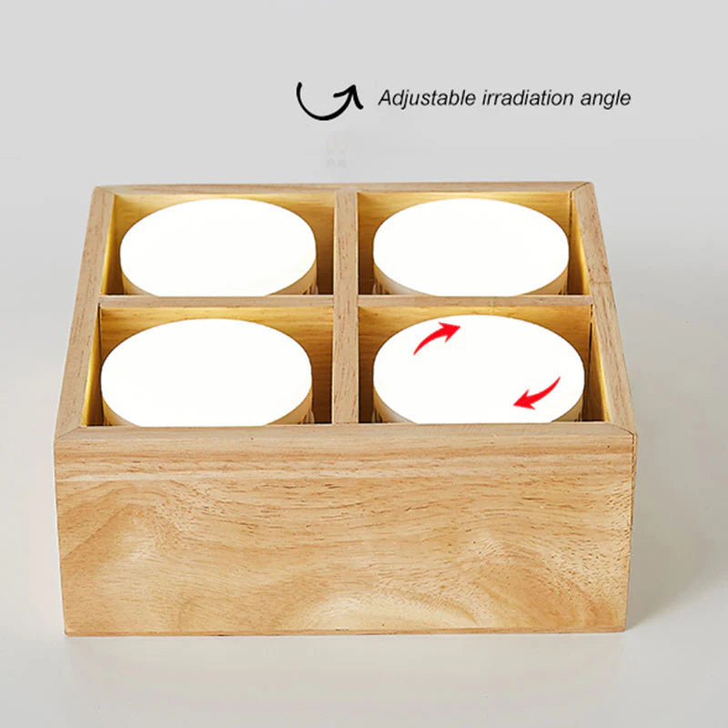 Muto Modern LED Deckenleuchte Platz Wohnzimmer Schlafzimmer Holz Acryl