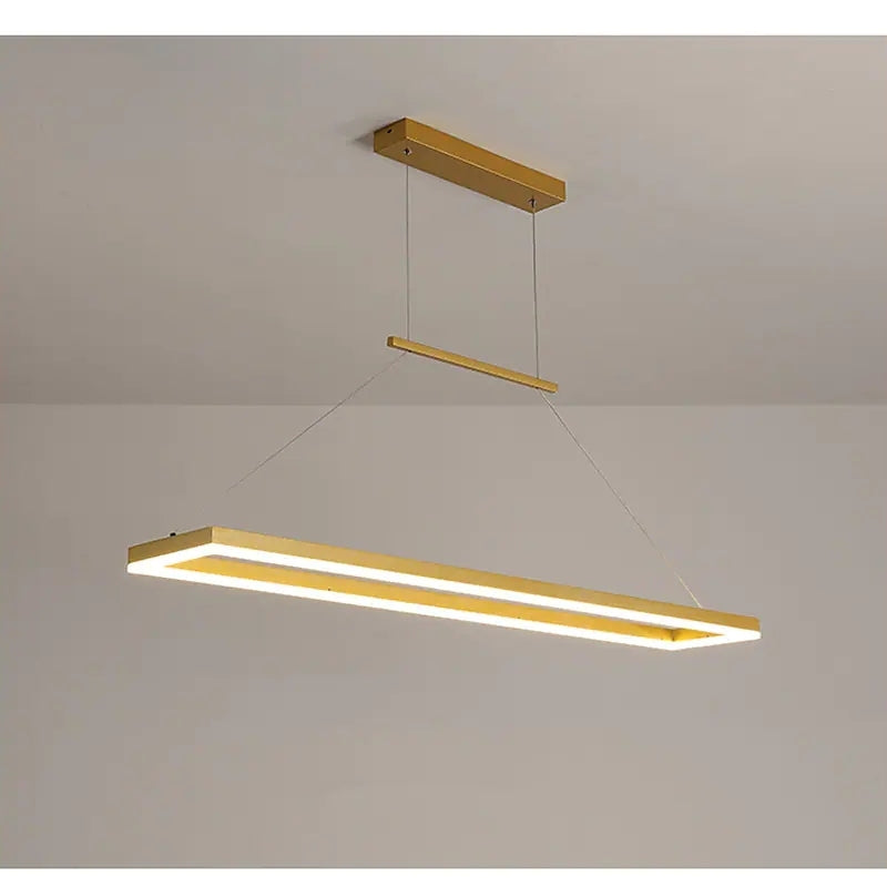 Arisha Modern LED Pendellleuchte Linear Dimmbar Rechteckig Ess/Wohnzimmer Metall