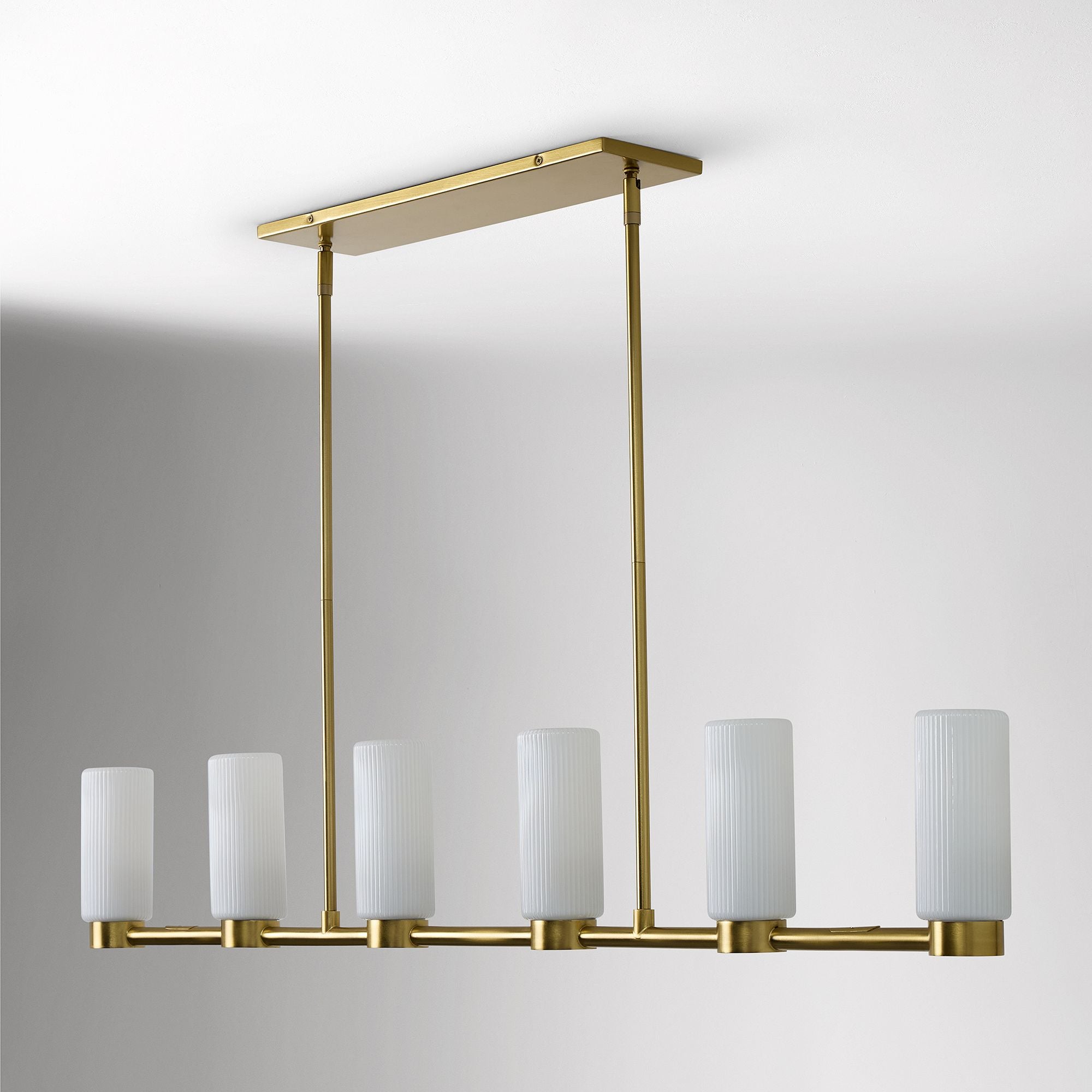 Rivora Goldglas-Kronleuchter – Elegante Glas-Pendelleuchte mit Struktur