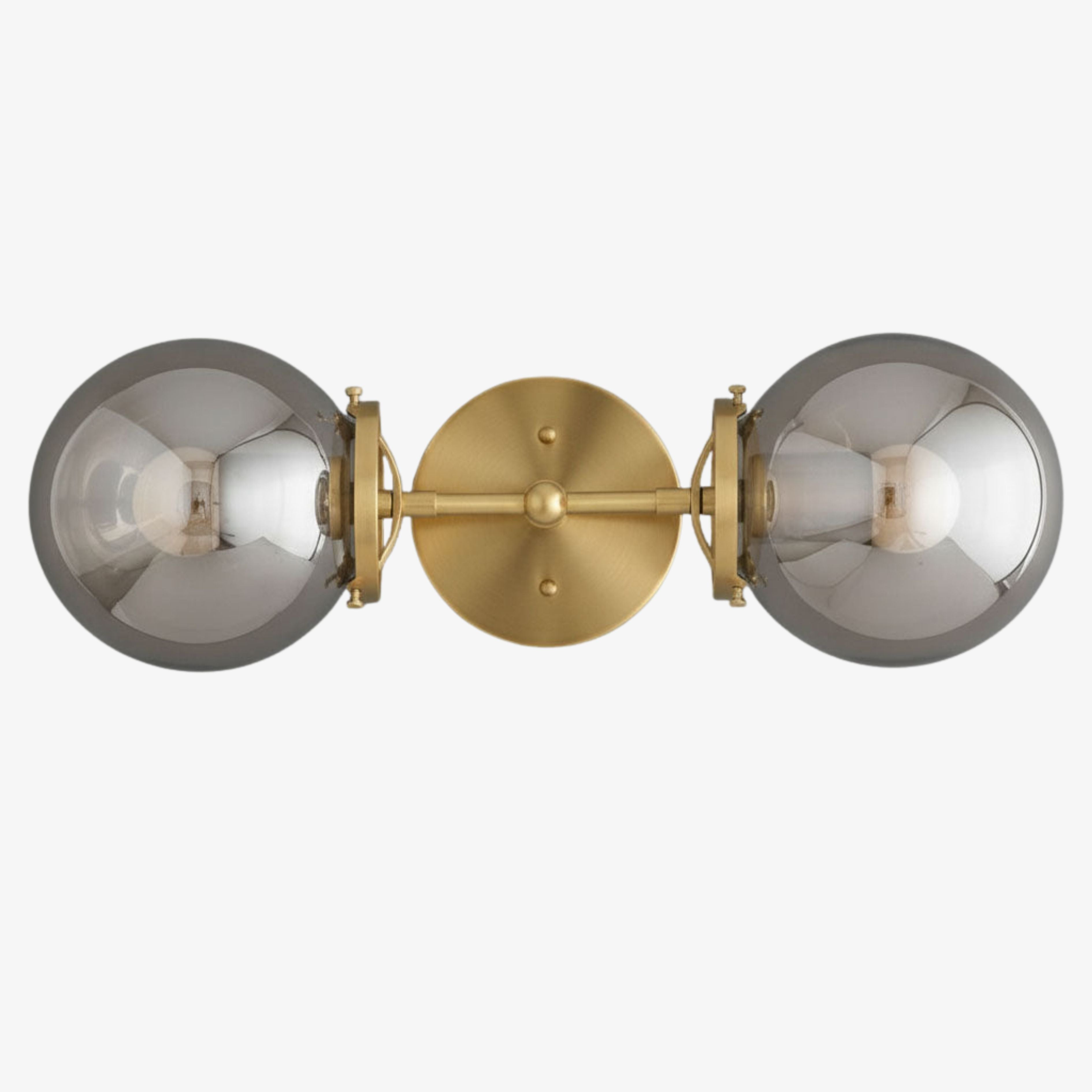 Lumio Globe Minimalistische Wandleuchte aus Glas und Metall – Badezimmerbeleuchtung