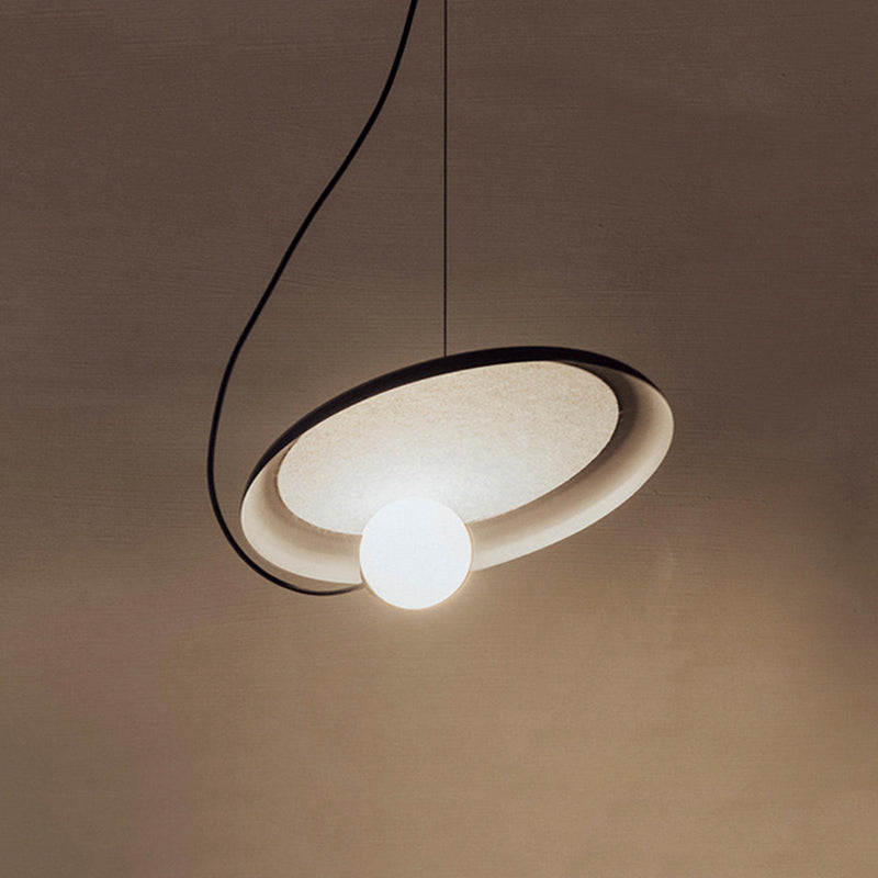Avi Modern LED Pendelleuchte Ring Esszimmer 3 Farben Acryl/Metall