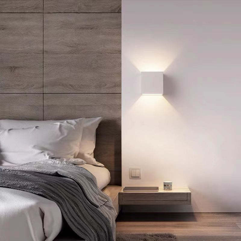 Ray Modern LED Außenwandleuchte Weiß Metall Garten/Flur