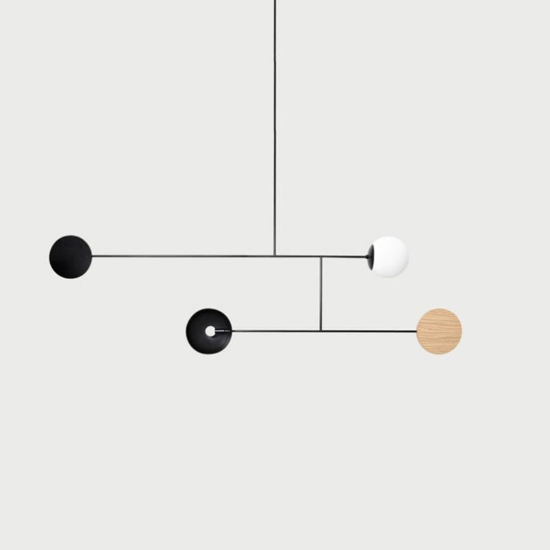 Avi Minimalistisch Lineare LED Pendelleuchte SchwarzEsszimmer Metall 4 Stile 1/2/3 Flammig