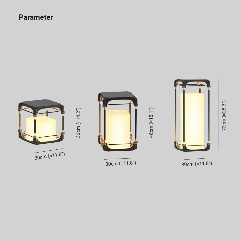 Ray Modern LED Rechteck Stehend Außenleuchte Solar Schwarz Garten/Terrasse Metall&Acryl